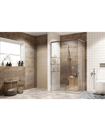 Душевой уголок Ambassador Queen 120х80 11011106L профиль Хром стекло прозрачное