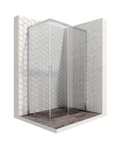 Душевой уголок Ambassador Queen 120х80 11011106R профиль Хром стекло прозрачное