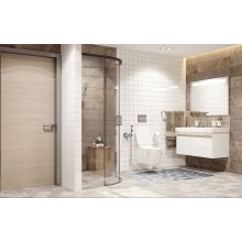 Душевой уголок Ambassador Queen 100х100 11011202Black профиль Черный стекло прозрачное