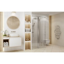 Душевой уголок Ambassador Nord 120х80 13011107 профиль Хром стекло прозрачное