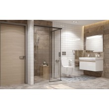 Душевой уголок Ambassador Queen 120х80 11011205LBlack профиль Черный стекло прозрачное