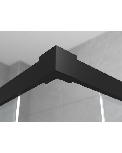 Душевой уголок Ambassador Queen 120х80 11011205LBlack профиль Черный стекло прозрачное