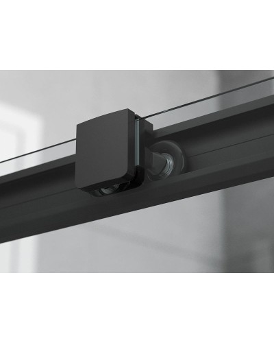 Душевой уголок Ambassador Queen 120х80 11011205LBlack профиль Черный стекло прозрачное