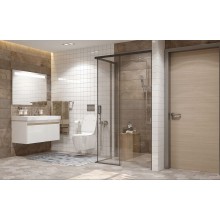 Душевой уголок Ambassador Queen 120х80 11011205RBlack профиль Черный стекло прозрачное