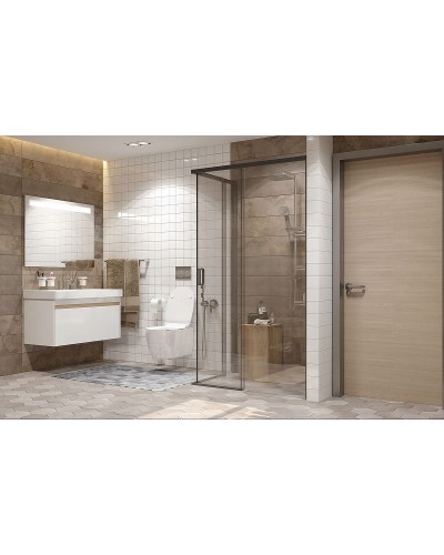 Душевой уголок Ambassador Queen 120х80 11011205RBlack профиль Черный стекло прозрачное