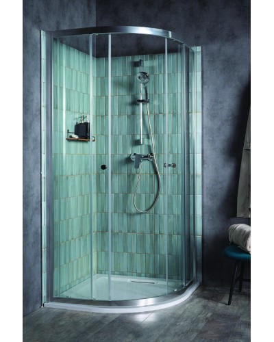 Душевой уголок Jacob Delafon Serenity 80x80 E14R80-GA профиль Хром стекло прозрачное