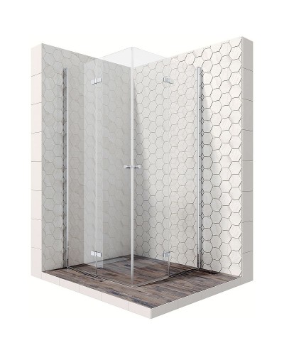 Душевой уголок Ambassador Nord 100х100 13011109 профиль Хром стекло прозрачное