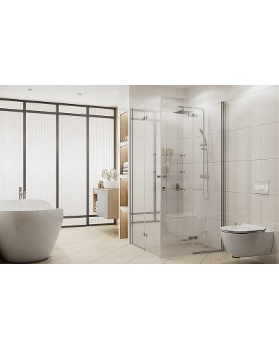 Душевой уголок Ambassador Nord 100х100 13011109 профиль Хром стекло прозрачное