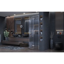 Душевой уголок Ambassador Diamond 90х90 12011101 профиль Хром стекло прозрачное