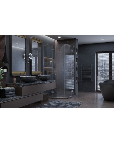 Душевой уголок Ambassador Diamond 100х100 12011102 профиль Хром стекло прозрачное