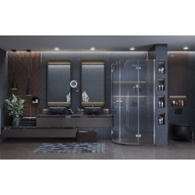 Душевой уголок Ambassador Diamond 100х100 12011102 профиль Хром стекло прозрачное