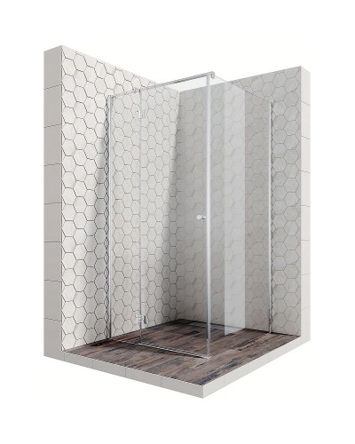 Душевой уголок Ambassador Diamond 100х100 12011103L профиль Хром стекло прозрачное