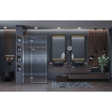 Душевой уголок Ambassador Diamond 100х100 12011103L профиль Хром стекло прозрачное