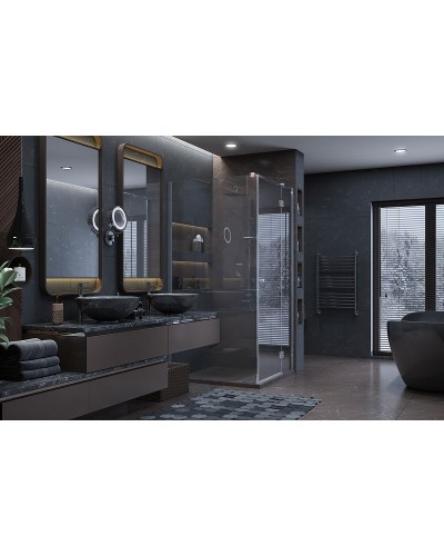 Душевой уголок Ambassador Diamond 100х100 12011103R профиль Хром стекло прозрачное