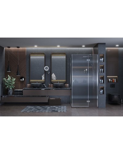 Душевой уголок Ambassador Diamond 100х100 12011103R профиль Хром стекло прозрачное