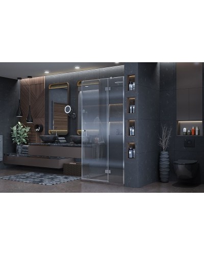 Душевой уголок Ambassador Diamond 100х100 12011103R профиль Хром стекло прозрачное