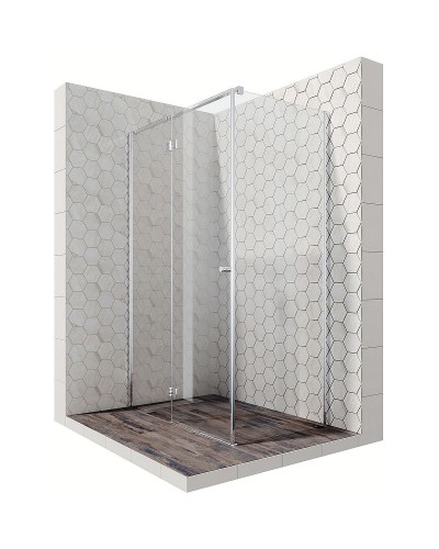 Душевой уголок Ambassador Diamond 120х80 12011104L профиль Хром стекло прозрачное