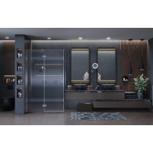 Душевой уголок Ambassador Diamond 120х80 12011104L профиль Хром стекло прозрачное