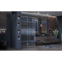 Душевой уголок Ambassador Diamond 120х80 12011104L профиль Хром стекло прозрачное