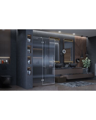 Душевой уголок Ambassador Diamond 120х80 12011104L профиль Хром стекло прозрачное