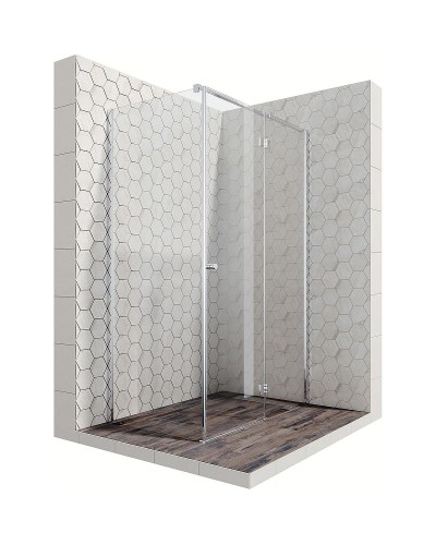 Душевой уголок Ambassador Diamond 120х80 12011104R профиль Хром стекло прозрачное