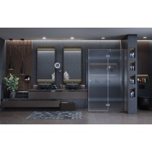 Душевой уголок Ambassador Diamond 120х80 12011104R профиль Хром стекло прозрачное