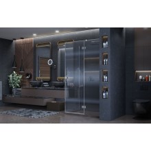 Душевой уголок Ambassador Diamond 120х80 12011104R профиль Хром стекло прозрачное