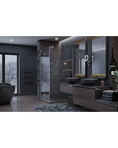 Душевой уголок Ambassador Diamond 90х90 12011105L профиль Хром стекло прозрачное