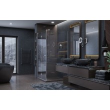 Душевой уголок Ambassador Diamond 100х100 12011106L профиль Хром стекло прозрачное