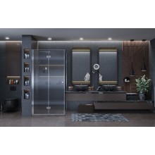 Душевой уголок Ambassador Diamond 100х100 12011106L профиль Хром стекло прозрачное