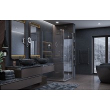 Душевой уголок Ambassador Diamond 100х100 12011106R профиль Хром стекло прозрачное