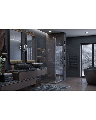 Душевой уголок Ambassador Diamond 100х100 12011106R профиль Хром стекло прозрачное