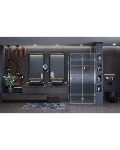 Душевой уголок Ambassador Diamond 100х100 12011106R профиль Хром стекло прозрачное