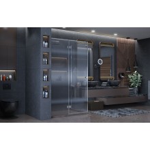 Душевой уголок Ambassador Diamond 120х80 12011107L профиль Хром стекло прозрачное