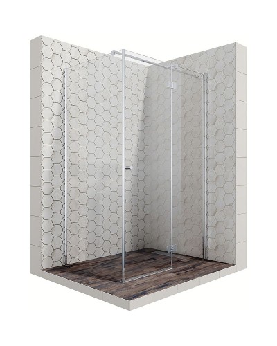 Душевой уголок Ambassador Diamond 120х80 12011107R профиль Хром стекло прозрачное