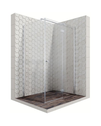 Душевой уголок Ambassador Diamond 120х90 12011108R профиль Хром стекло прозрачное