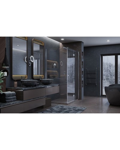 Душевой уголок Ambassador Diamond 120х90 12011108R профиль Хром стекло прозрачное