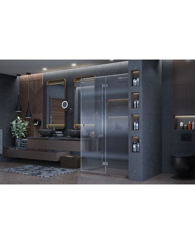 Душевой уголок Ambassador Diamond 120х90 12011108R профиль Хром стекло прозрачное