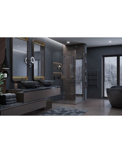 Душевой уголок Ambassador Diamond 100х100 12011110 профиль Хром стекло прозрачное