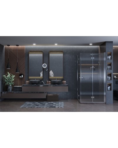 Душевой уголок Ambassador Diamond 100х100 12011110 профиль Хром стекло прозрачное