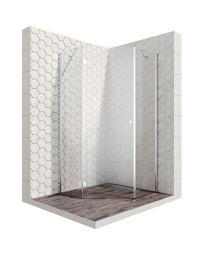 Душевой уголок Ambassador Diamond 90х90 12011111L профиль Хром стекло прозрачное