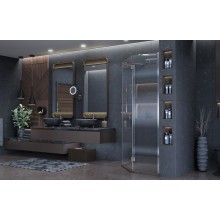 Душевой уголок Ambassador Diamond 90х90 12011111R профиль Хром стекло прозрачное