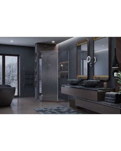 Душевой уголок Ambassador Diamond 100х100 12011112L профиль Хром стекло прозрачное