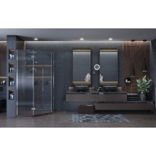 Душевой уголок Ambassador Diamond 100х100 12011112L профиль Хром стекло прозрачное