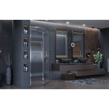 Душевой уголок Ambassador Diamond 100х100 12011112L профиль Хром стекло прозрачное