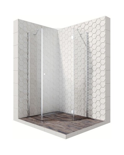 Душевой уголок Ambassador Diamond 100х100 12011112R профиль Хром стекло прозрачное