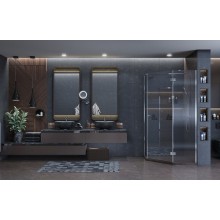 Душевой уголок Ambassador Diamond 100х100 12011112R профиль Хром стекло прозрачное