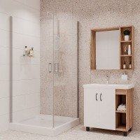 Душевой уголок Niagara Nova 90х90 NG-6603-08 профиль Хром стекло прозрачное