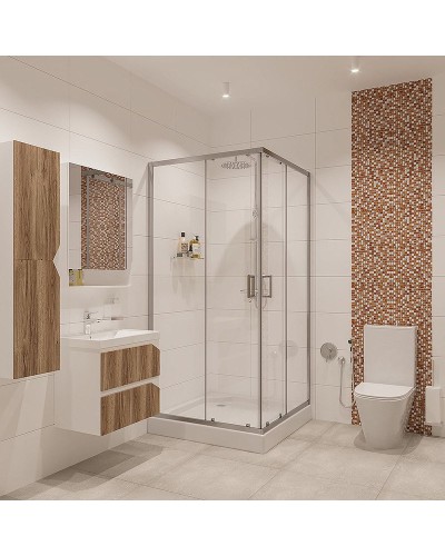 Душевой уголок Niagara Nova 90х90 NG-6608-08 профиль Хром стекло прозрачное