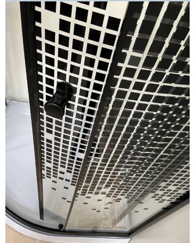 Душевой уголок Niagara Eco 90x90 NG-007-14 Black профиль Черный стекло с рисунком